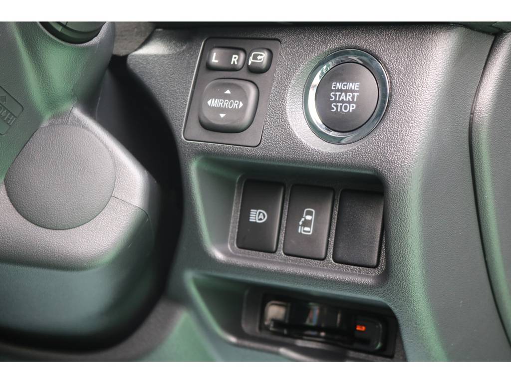 純正オプションのプッシュスタート・パワースライドドア装備♪ビルトインＥＴＣももちろん装備済み♪