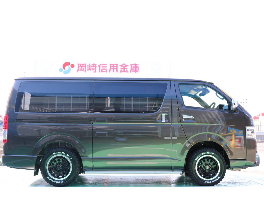 あえての純正車高でオフロード感が出てます！！