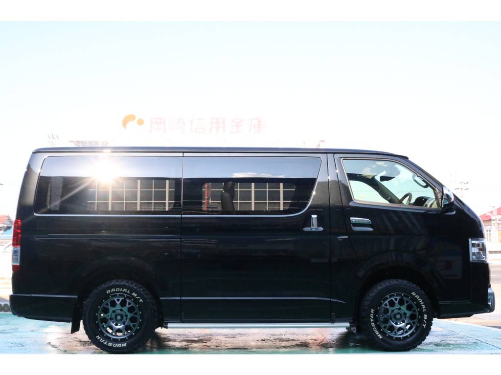 あえての純正車高でオフロード感が出てます！