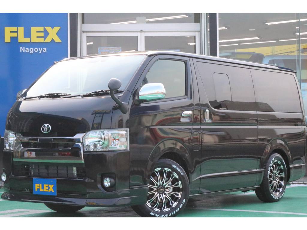 【新車未登録】トヨタ ハイエースバン 2.8 スーパーGL ダークプライムⅡ　２WD完成です！　有ると嬉しいカスタムが多数！