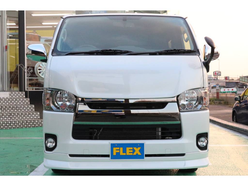 ＦＬＥＸ Ｄｅｌｆｉｎｏボンネット！　引き締まったフェイスになっております！