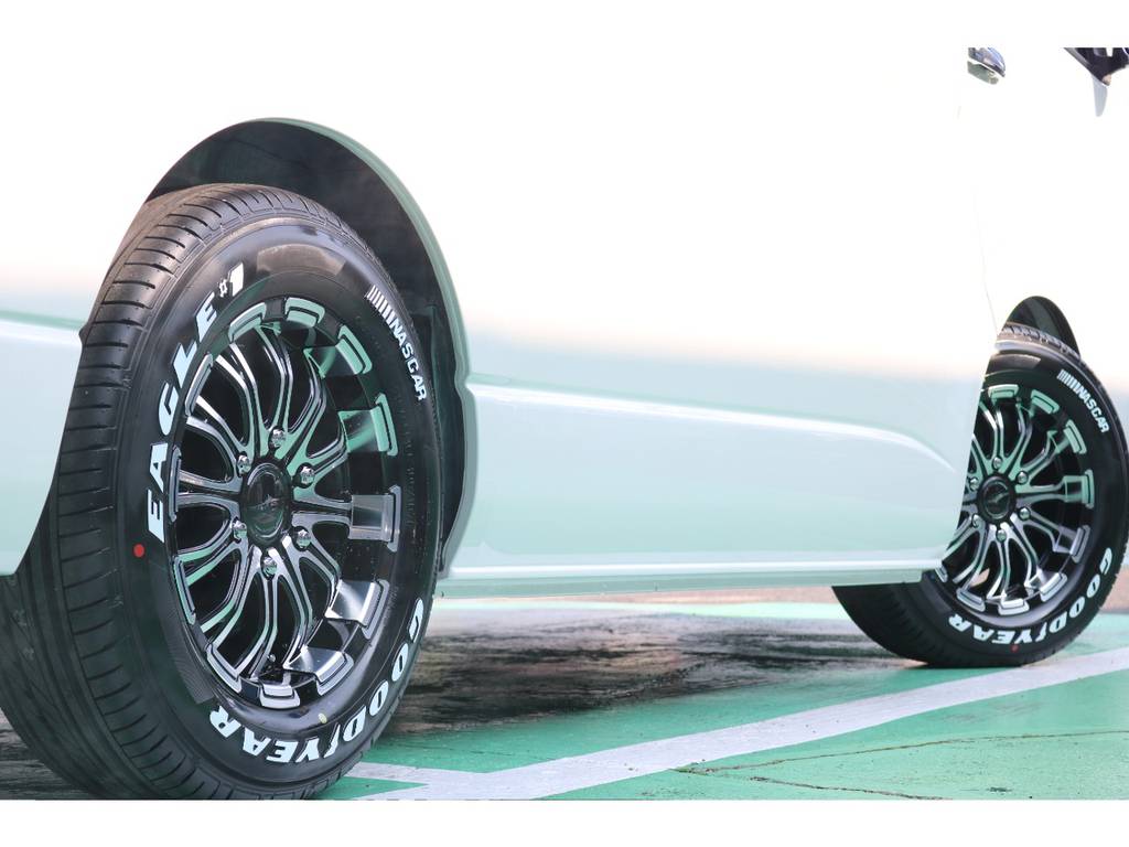 GOODYEARのナスカータイヤとの相性もピッタリです！