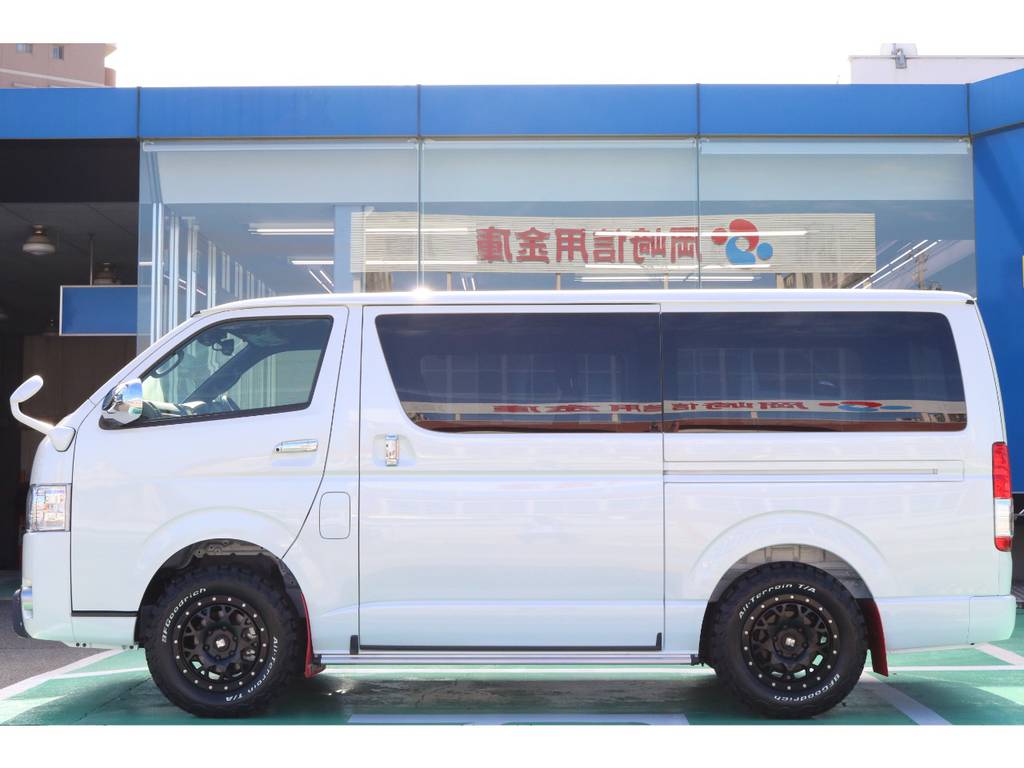 あえての純正車高でオフロード感が出てます！