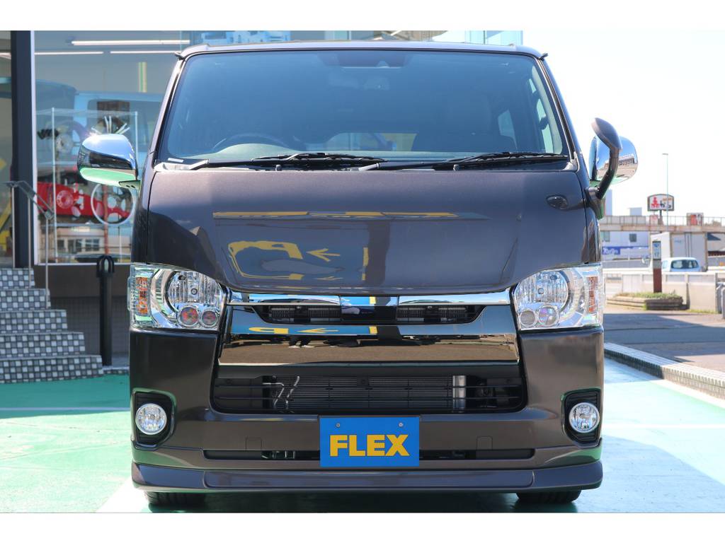 FLEXオリジナルDELFINOボンネットをインストール♪