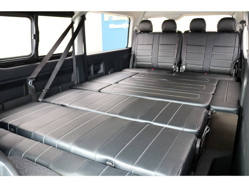 アレンジASの最大長所はこのフルフラットベッドです！！　是非現車をご覧になってください！
