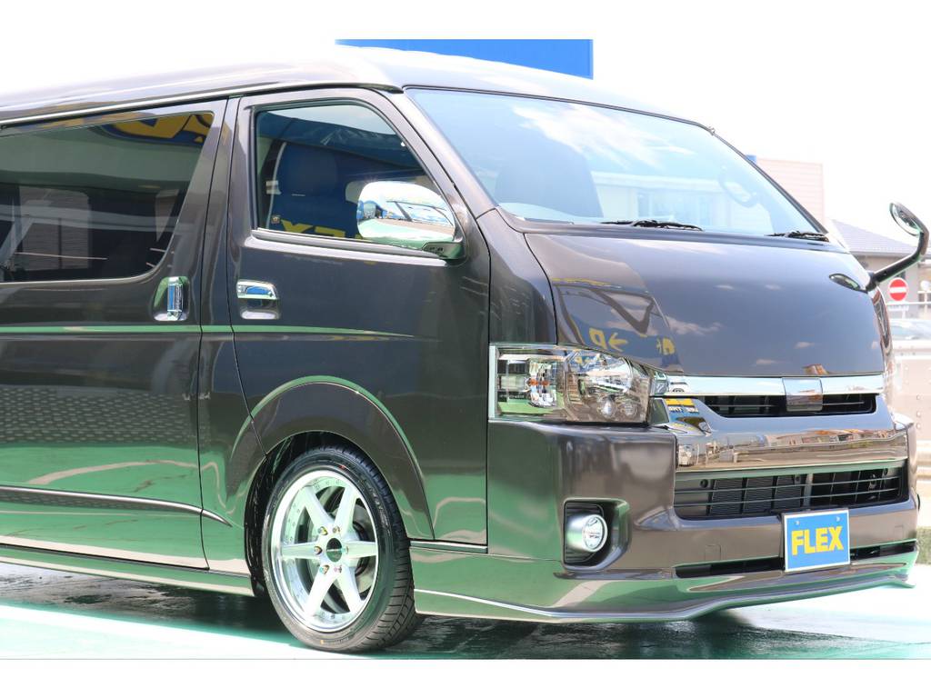 【新車】415コブラ　フルエアロ　ディーゼルバン　FLEX　ハイエース名古屋店　0568-87-6116