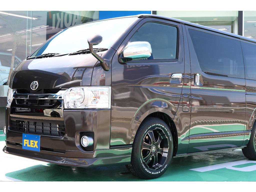 FLEX オリジナルフロントリップスポイラー・ガッツミラー同色ペイント済み♪
