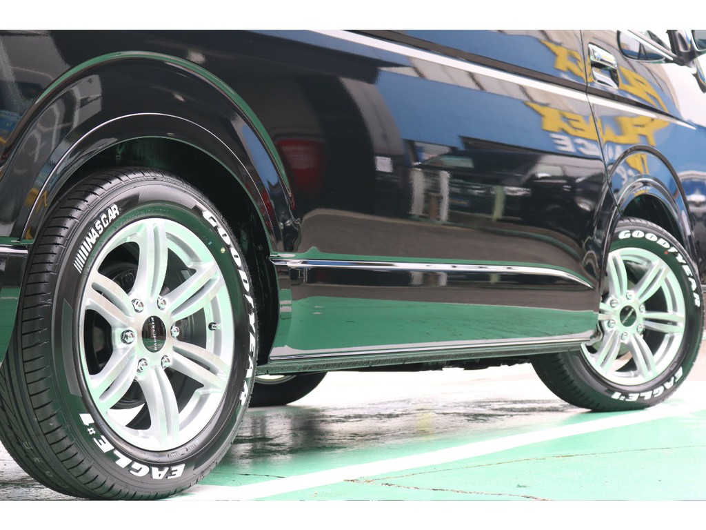 タイヤは大人気グットイヤーナスカータイヤのセットとなります！