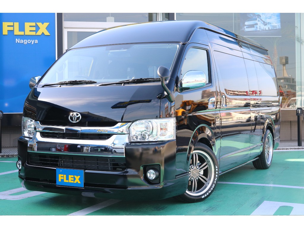 特設ブラックならでは、ガラスコーティング済み車両！ホーンまで最初から変えてしまいました！この迫力☆