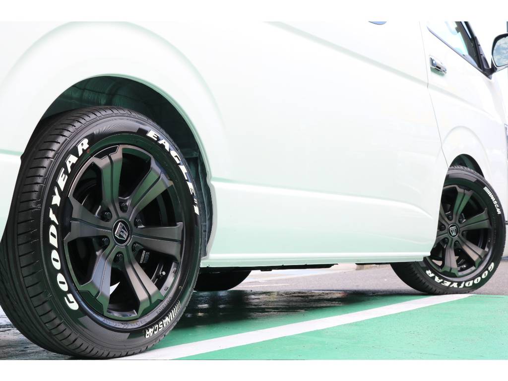 タイヤは大人気グットイヤーナスカータイヤのセットとなっております！