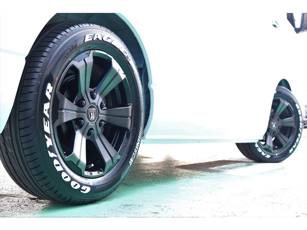 タイヤは大人気グットイヤーナスカータイヤのセットとなります！