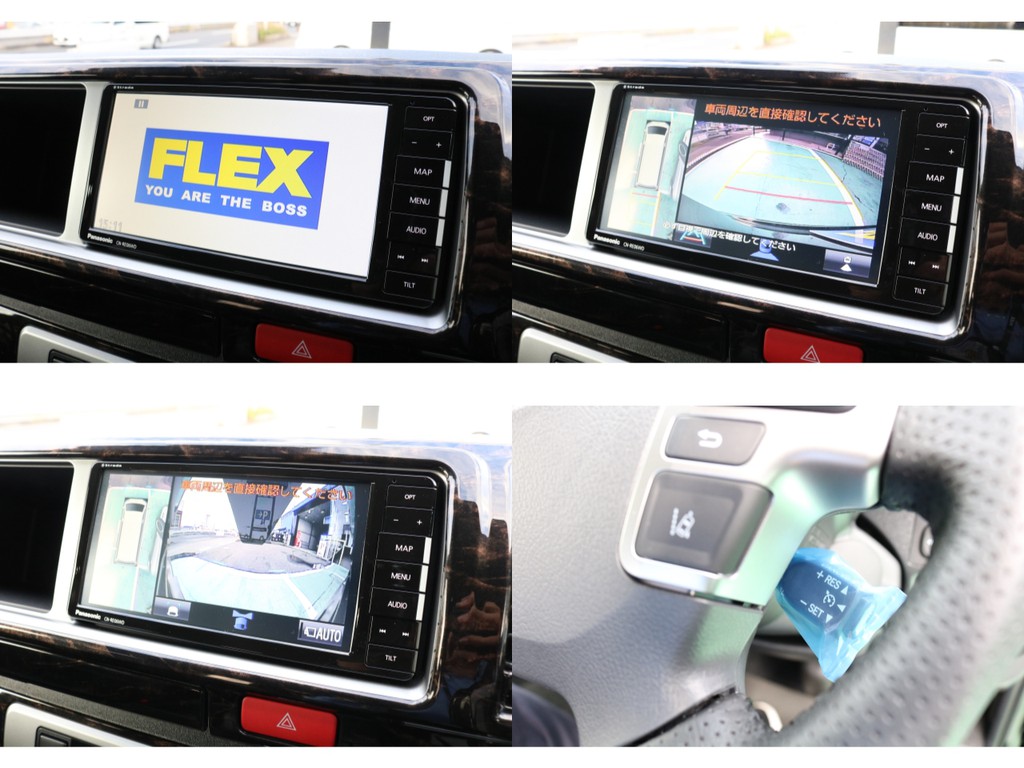 もちろん新品７インチモデルのナビ装着済み！スロットルコントローラー付きクルーズコントロール♪