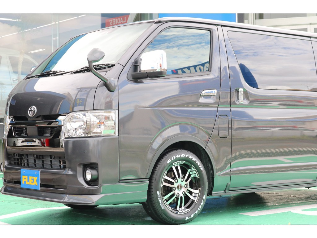 ハイエースの事なら専門店のＦＬＥＸハイエース名古屋店へ！　新車中古車販売は勿論の事、経費が使えるリースやローンを使った販売など新たなハイエースライフを始めるお手伝いを致します！