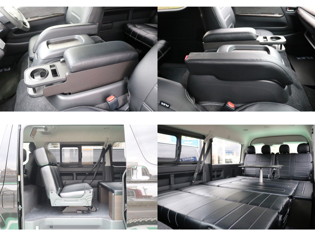 旅のお供であるFLEXオリジナルアームレスト装着済み♪