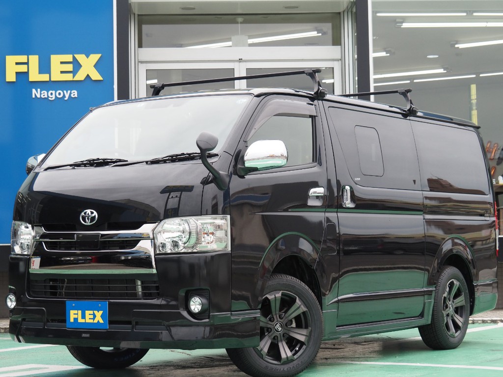 トヨタ ハイエースバン 2 8 スーパーgl ダークプライム ロングボディ ディーゼルターボ 4wd 車探しなら中古車 新車の専門店flex フレックス へ