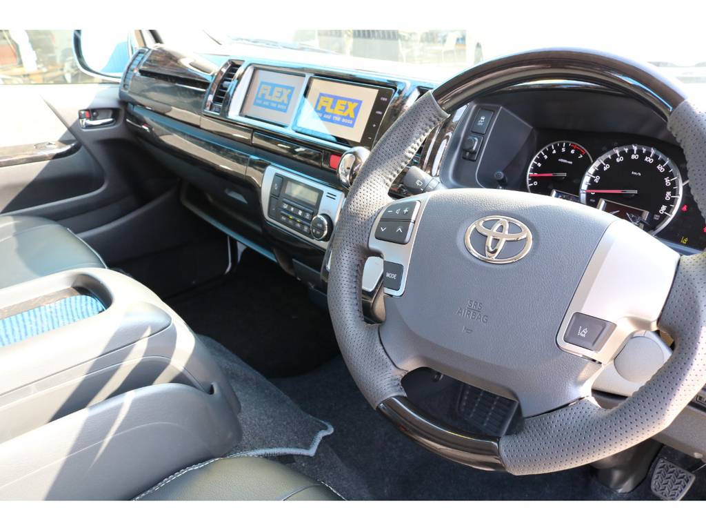 マホガニー黒木目コンビハンドル＆コンビシフトノブ＆インテリアパネル！