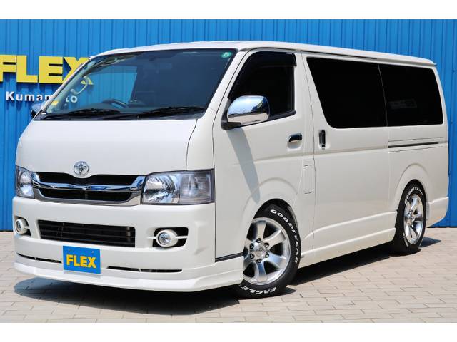 お買い得カスタム車両入庫致しました！フルエアロにゴツめのプラド１７インチホイールで迫力のあるスタイルに仕上がりました！！