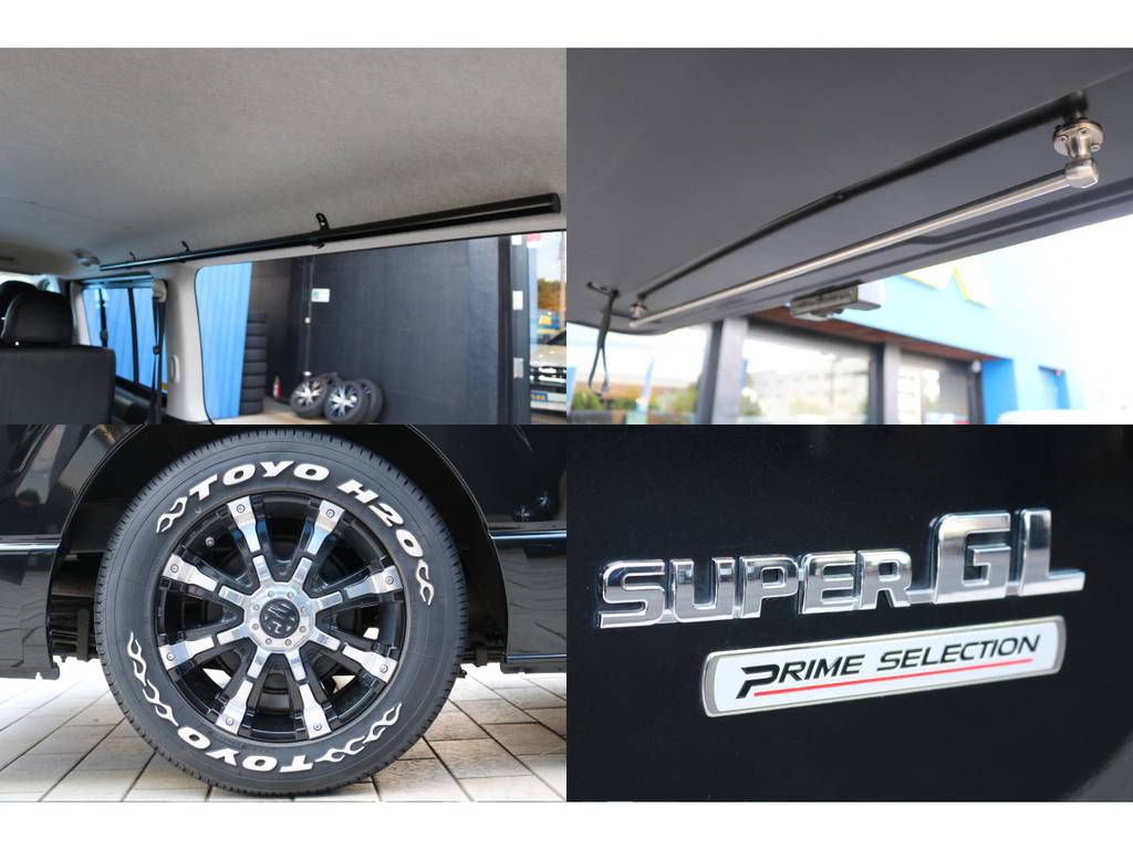 荷室にはサイドバー！リアゲートにもハンガーレールと実用性もバッチリ！