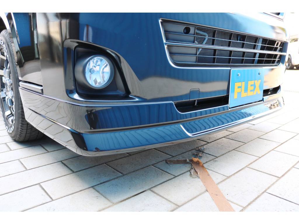 新品ＦＬＥＸフロントリップスポイラーがフェイスを引き締めます！