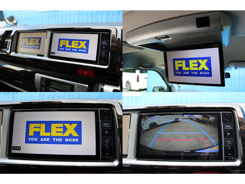 ＦＬＥＸカロッツェリアトリプルモニターパッケージ ！バックカメラの映像もナビ連動加工済み！