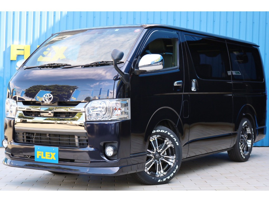 トヨタ ハイエースバン 2 8 スーパーgl ダークプライム ロングボディ ディーゼルターボ 車探しなら中古車 新車の専門店flex フレックス へ