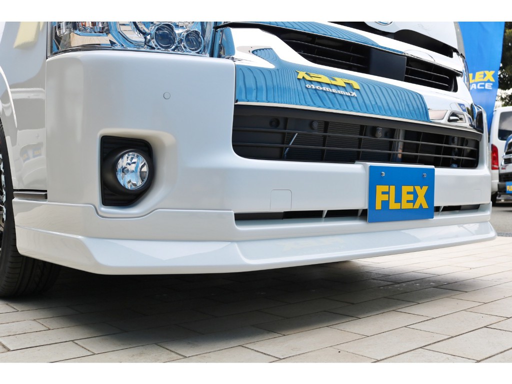 ＦＬＥＸオリジナルデルフィーノラインフロントスポイラー！フェイス回りがグッと引き締まります！