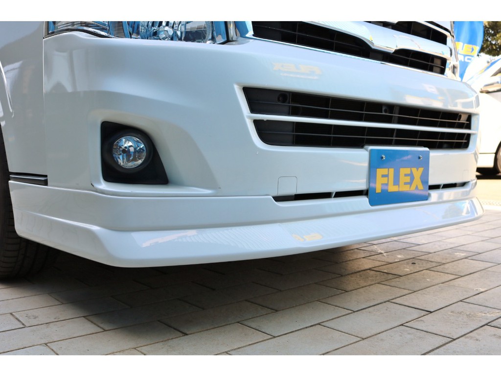 新品ＦＬＥＸデルフィーノラインフロントリップスポイラーを取付けました！