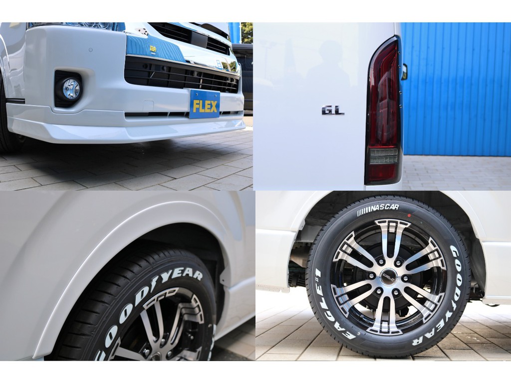 ＦＬＥＸフロントリップスポイラー・ＦＬＥＸアルティメットＬＥＤテールランプ・ＦＬＥＸオーバーフェンダー・ＦＬＥＸオリジナルパーツで仕上げました！