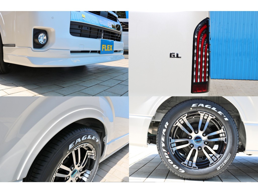 ＦＬＥＸフロントリップスポイラー・ＦＬＥＸ煌きＬＥＤテールランプ・ＦＬＥＸオーバーフェンダー・ＦＬＥＸデルフ０２ＡＷ！ＦＬＥＸオリジナルパーツで仕上げました！