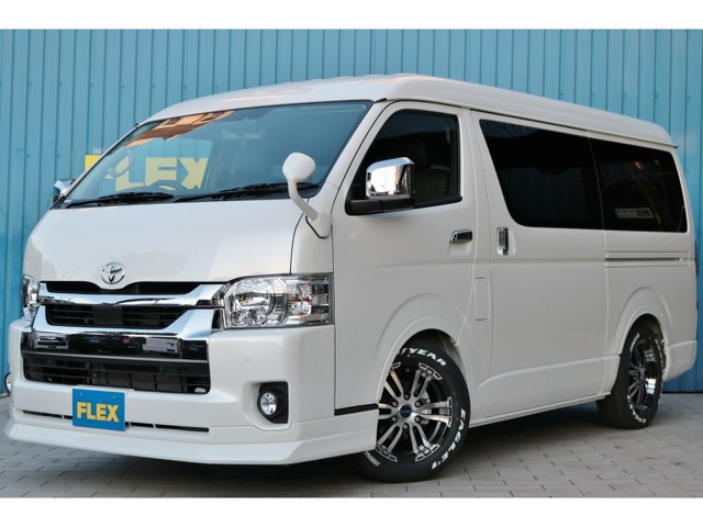 一部改良後新型！【ナビ・フリップダウンモニター＆ＦＬＥＸカスタムパッケージ】純正内装車をベースにライトカスタムを施しました♪
