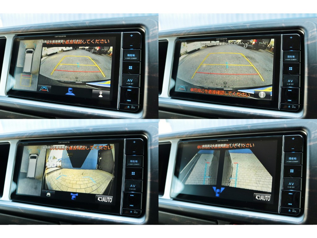 全方位カメラで死角無し！パノラミックビューモニター付き！