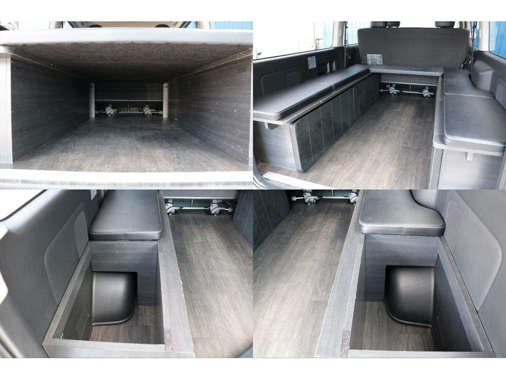 床張り施工済み！サイドの家具には小物も収納可能です♪