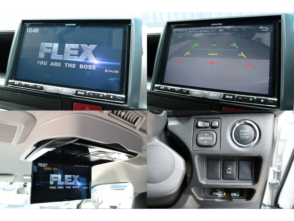 テレビやＤＶＤも大画面で楽しめます♪もちろんバックカメラやＥＴＣも完備！新車時オプションのパワースライドドアも付いております！