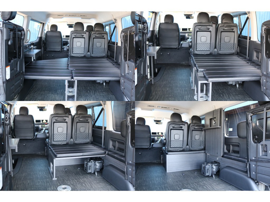 ベッド・家具を収納すればこんなにスッキリ♪センターテーブルはリアゲートに収納可能です♪