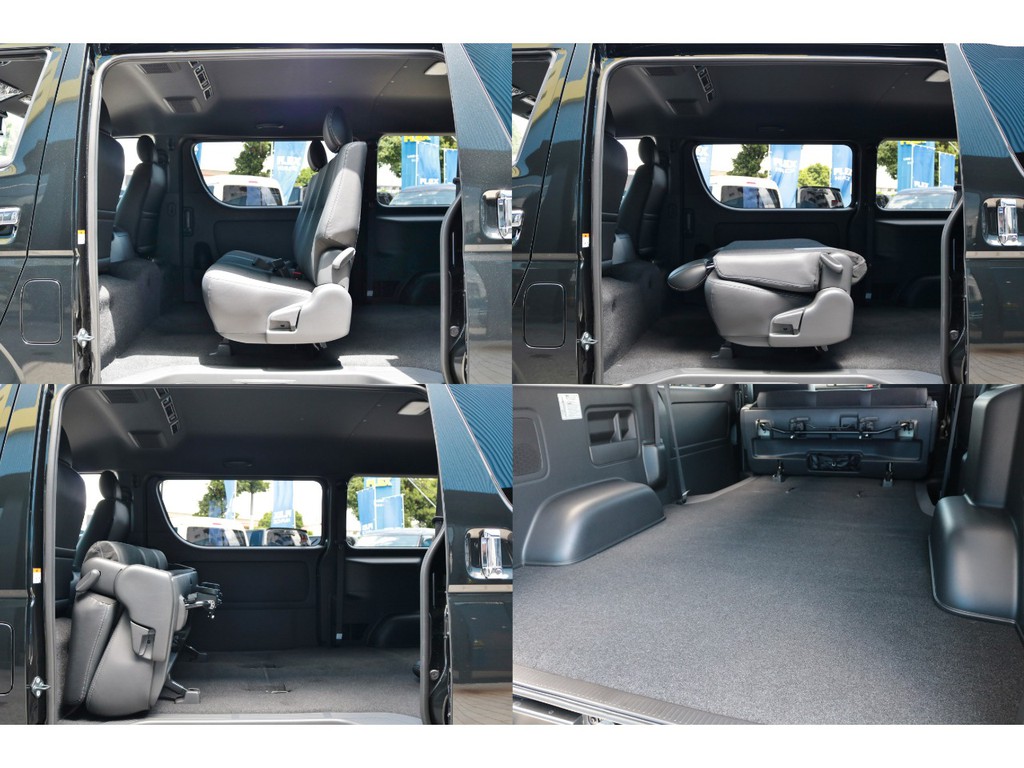 セカンドシートは跳ね上げも可能です！