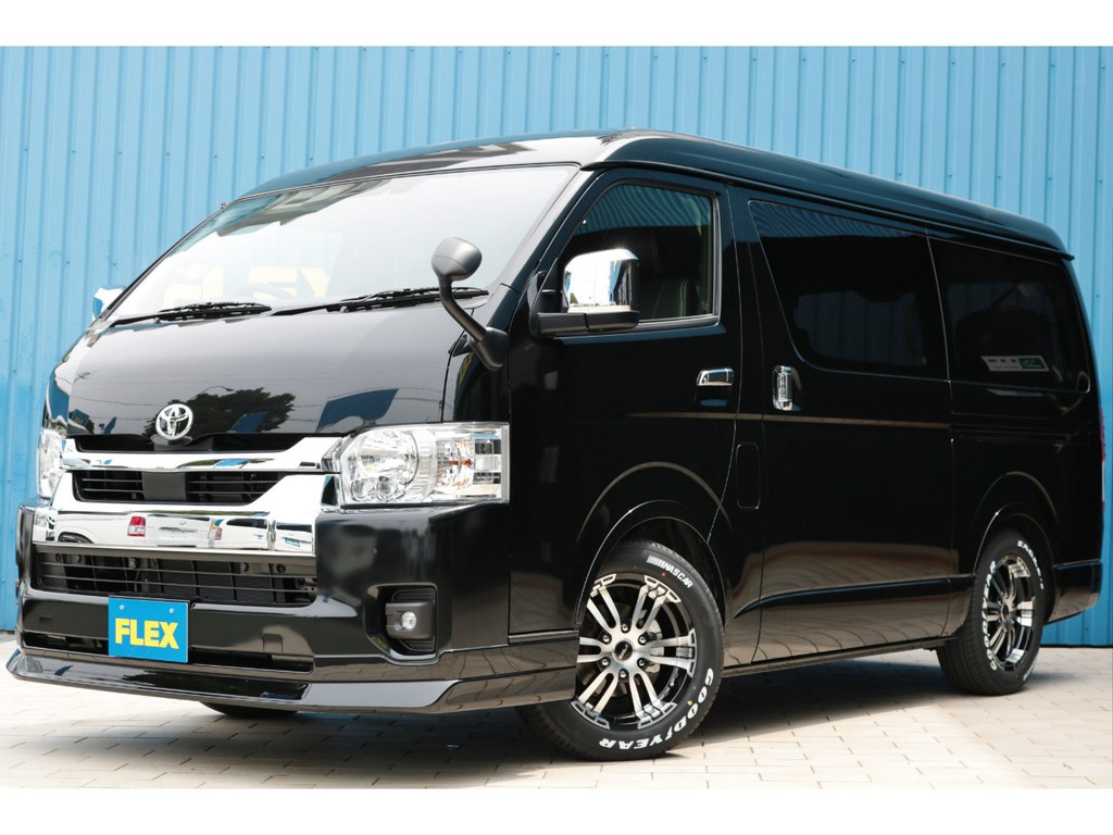 一部改良後新型！【ナビ・フリップダウンモニター＆ＦＬＥＸカスタムパッケージ】純正内装車をベースにカスタムを施しました♪パノラミックビューモニター付き！