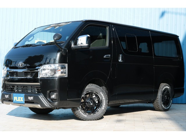 未登録新車！特別仕様車ダークプライムⅡ！ディーゼル２ＷＤスライドドア小窓付き！ＴＲＤ＆ＦＬＥＸカスタム！ベッドキット付き！