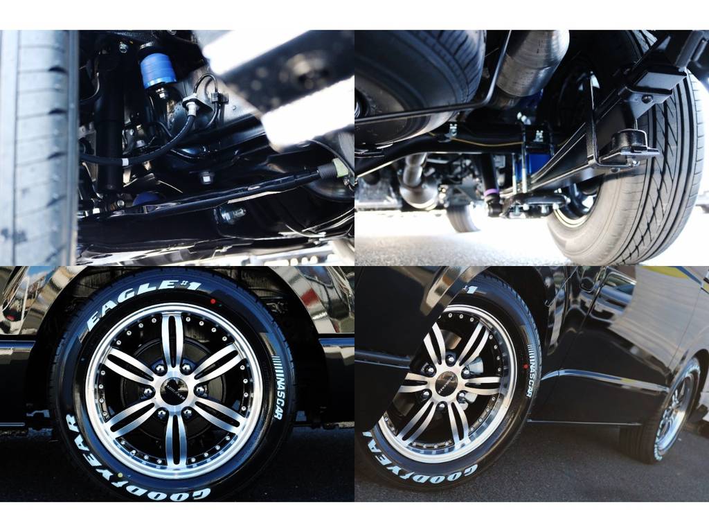 前後バンプラバー、リバウンドはクオリティ重視の玄武製を使用！
