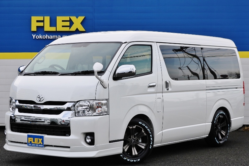 新型TSSP付き！ハイエースワゴンGLパールホワイト　充実した装備でシンプルカスタムのナビパッケージが完成しました！