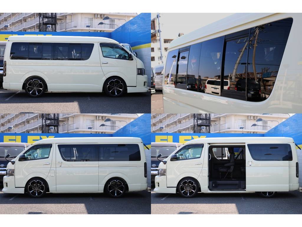 根強い人気の３型！片側電動パワースライド、片側小窓２連装備！