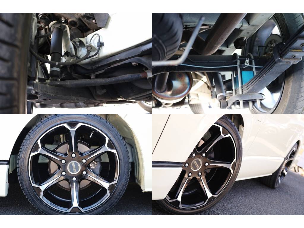 ESSEX１８インチは迫力大！足回りはオリジナルパーツにてローダウン済み！