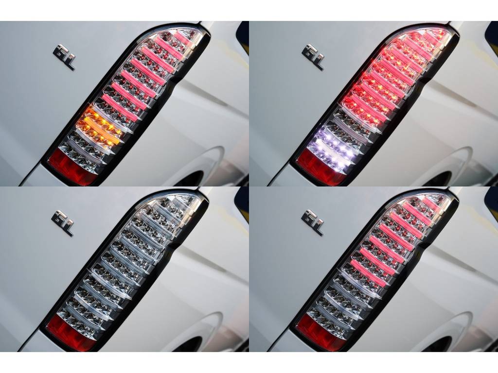 LEDテールランプも装備済み！白ボディにはクリアタイプが似合いますね！
