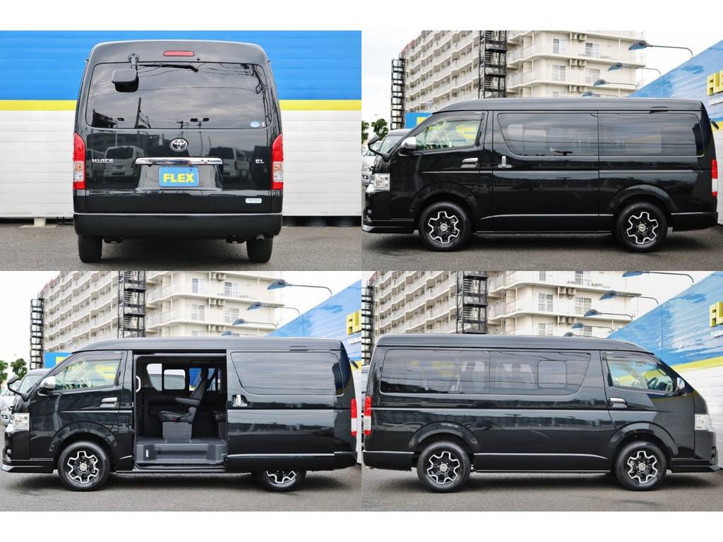 お子様連れにも安心な片側電動スライドドアです！運転席側には小窓も装備！