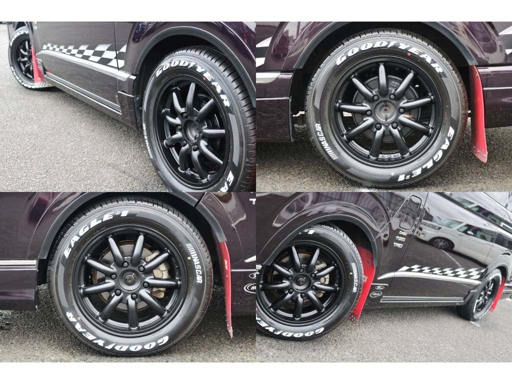 MC-9の17インチアルミにGOODYEAR　NASCARタイヤがぴったりですね！