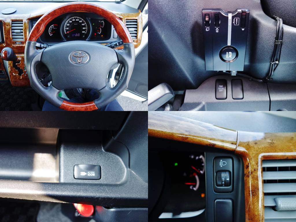 100Ｖ電源などメーカーオプション多数装備！