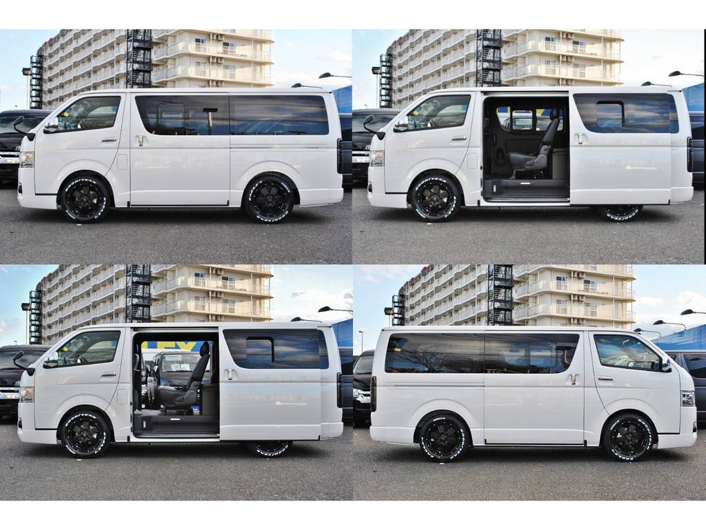 乗り降りしやすい左右スライドドア♪