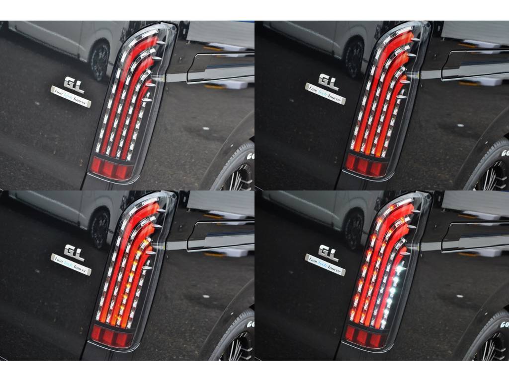 フレックスオリジナル煌きLEDテールランプ装備！