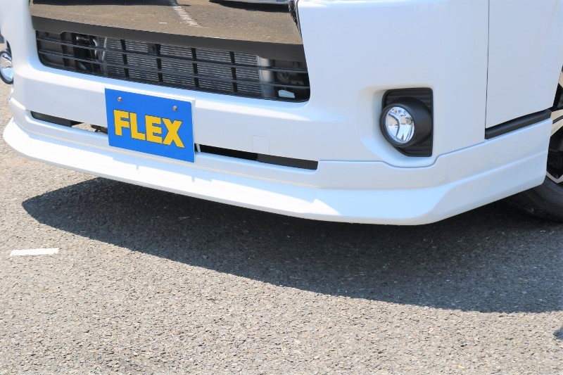 FLEXオリジナル　デルフィーノラインフロントスポイラーは引き締まった印象になります！