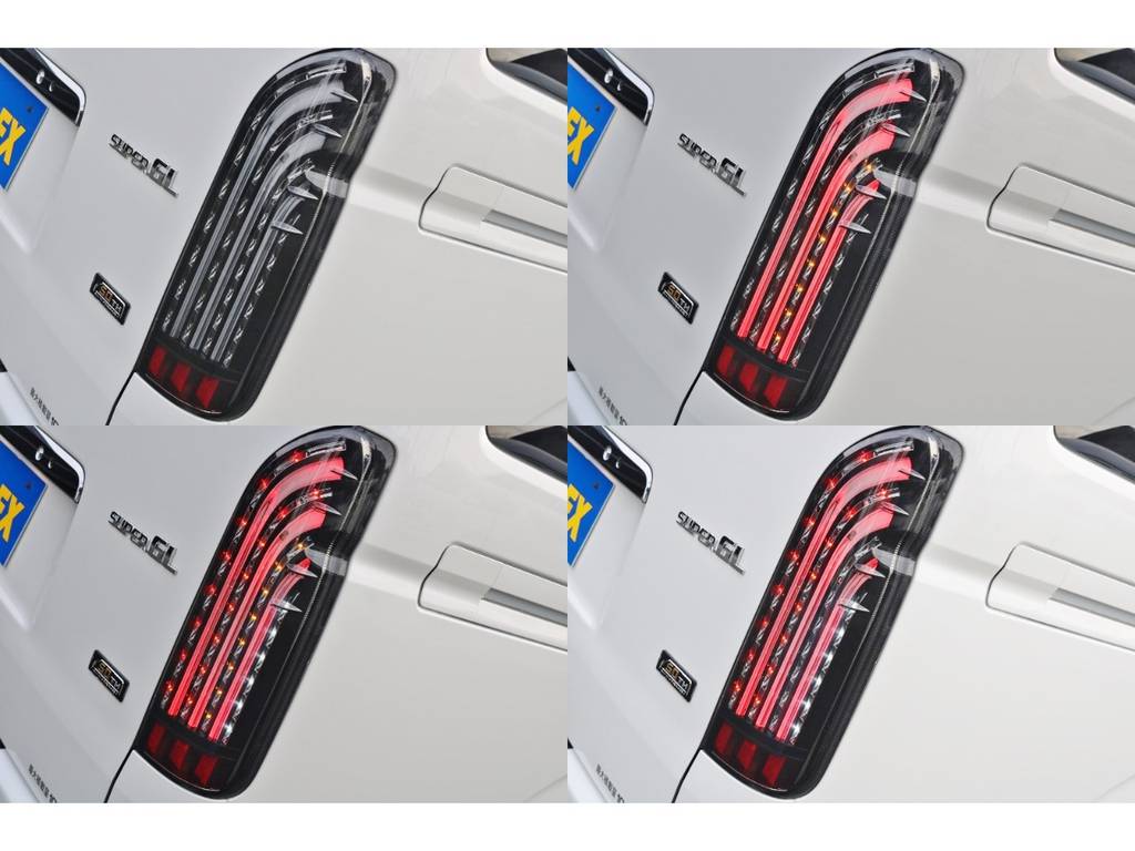 FLEXオリジナル煌きLEDテールランプ！純正より視認性アップ！