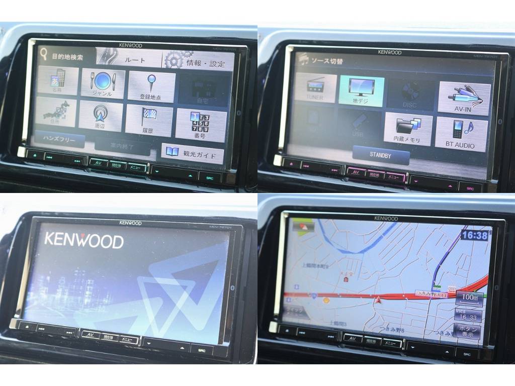 KENWOOD製　Bluetooth対応のフルセグSDナビ！
